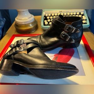 Frye Ankle Boots with Buckles